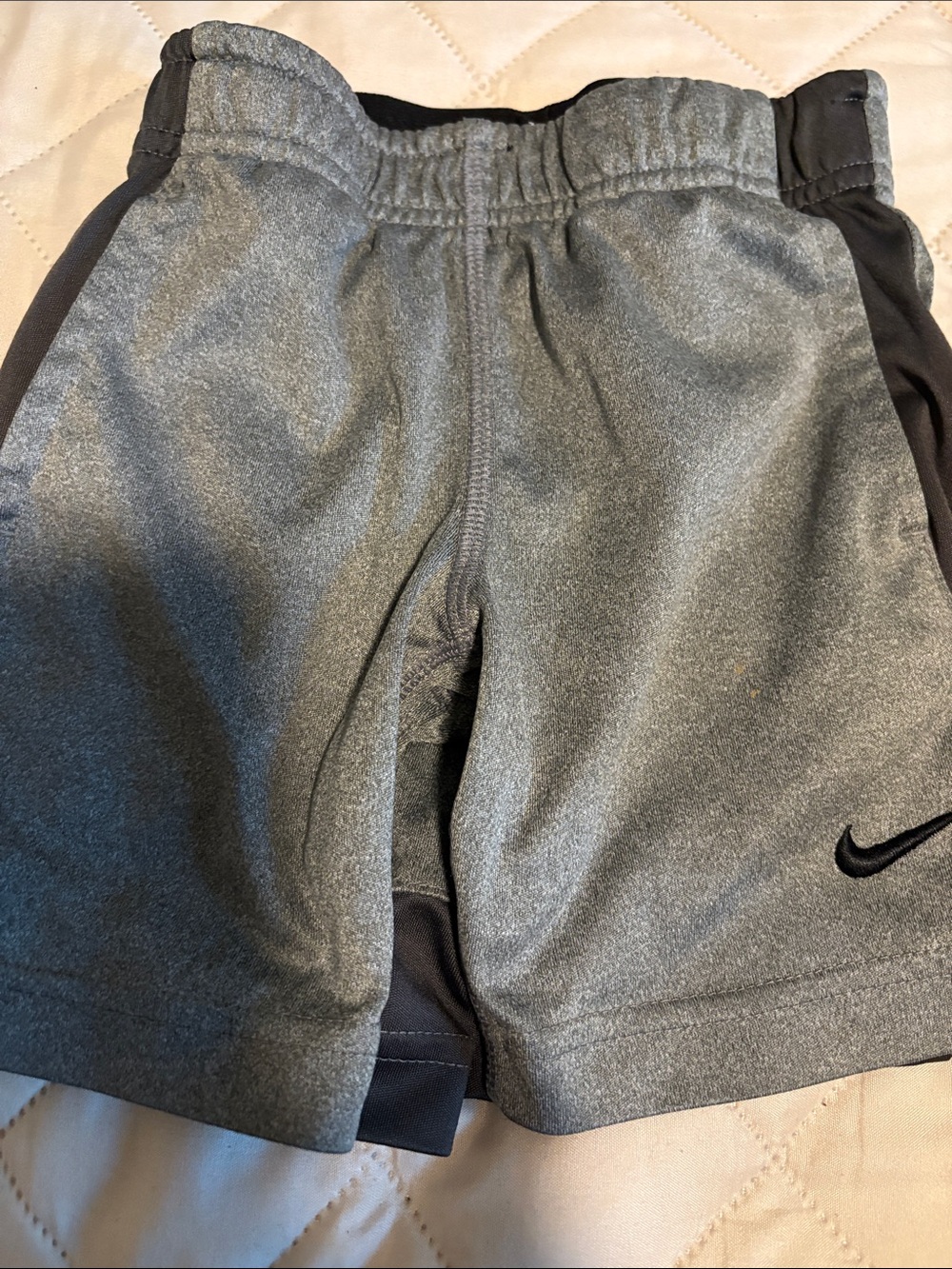 Nike Gray and Black Boys' Athletic Shorts